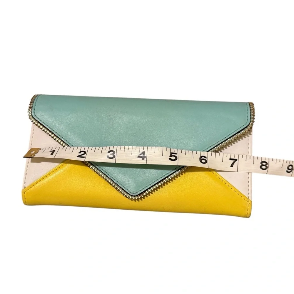 Rebecca Minkoff Oliver Multicolor Genuine Leather Envelope Wallet